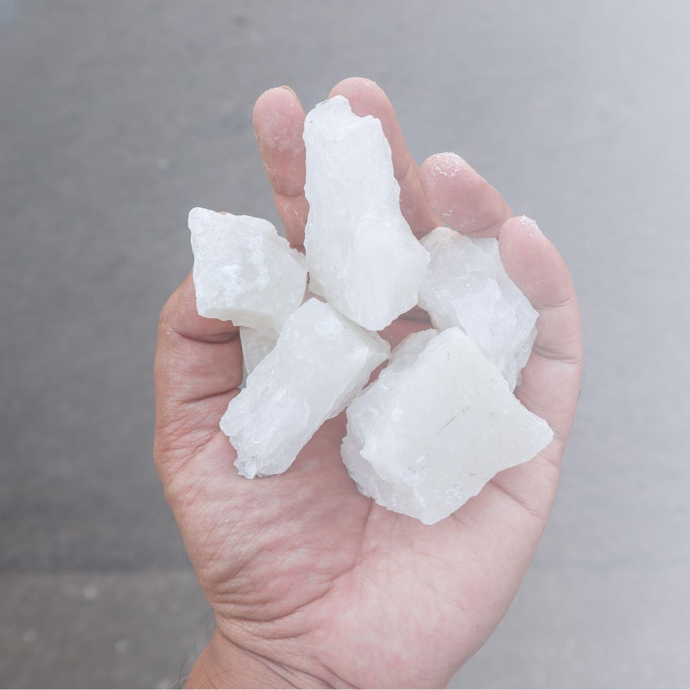 Alum Stone (Fitkari) | Natural & Pure Crystal | Buy Alum Stone (Fitkari) Online | For Water Purification, Aftershave & Home Use