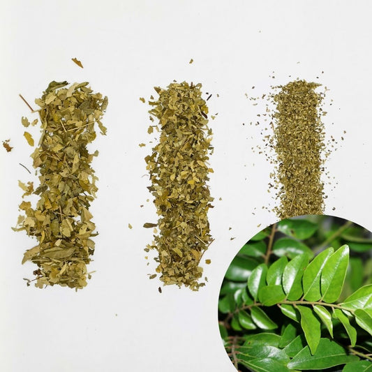 Dried Curry Leaves (Curry Patta) | For Tea & Cooking Coarse Cut / Tea Bag Cuts / TBC