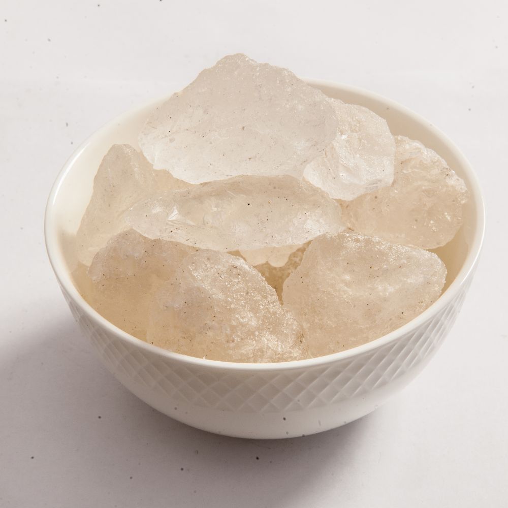 Alum Stone (Fitkari) | Natural & Pure Crystal | Buy Alum Stone (Fitkari) Online | For Water Purification, Aftershave & Home Use