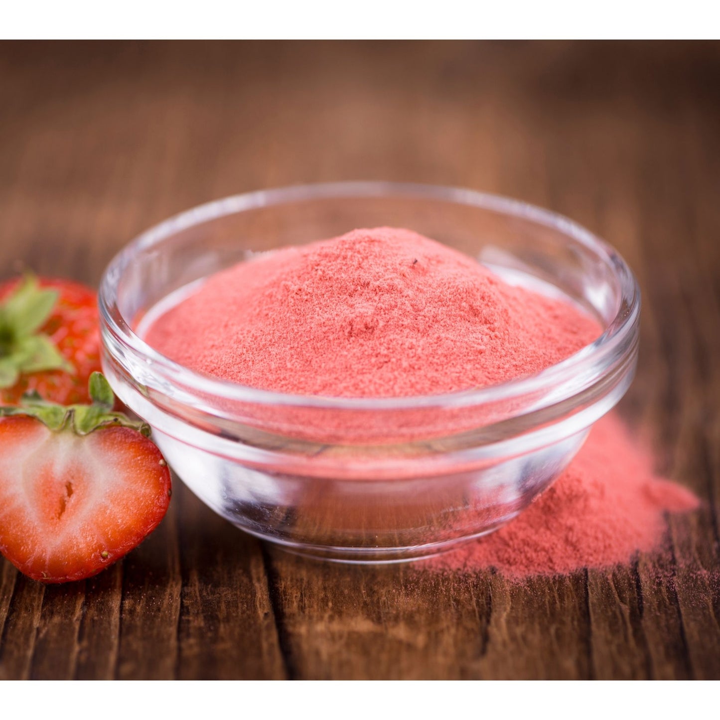 Strawberry Fruit Powder Spray Dried | 100% Natural Spray Dried / Dehydrated Strawberry Powder