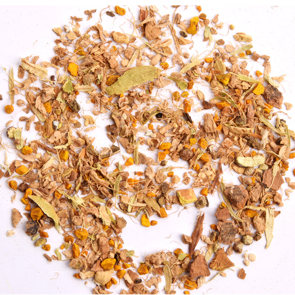 Turmeric Ginger Masala Tea | Skin Wellness Herbal Tea | Caffeine Free Herbal Tea