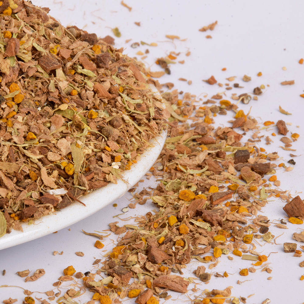 Turmeric Ginger Masala Tea | Skin Wellness Herbal Tea | Caffeine Free Herbal Tea