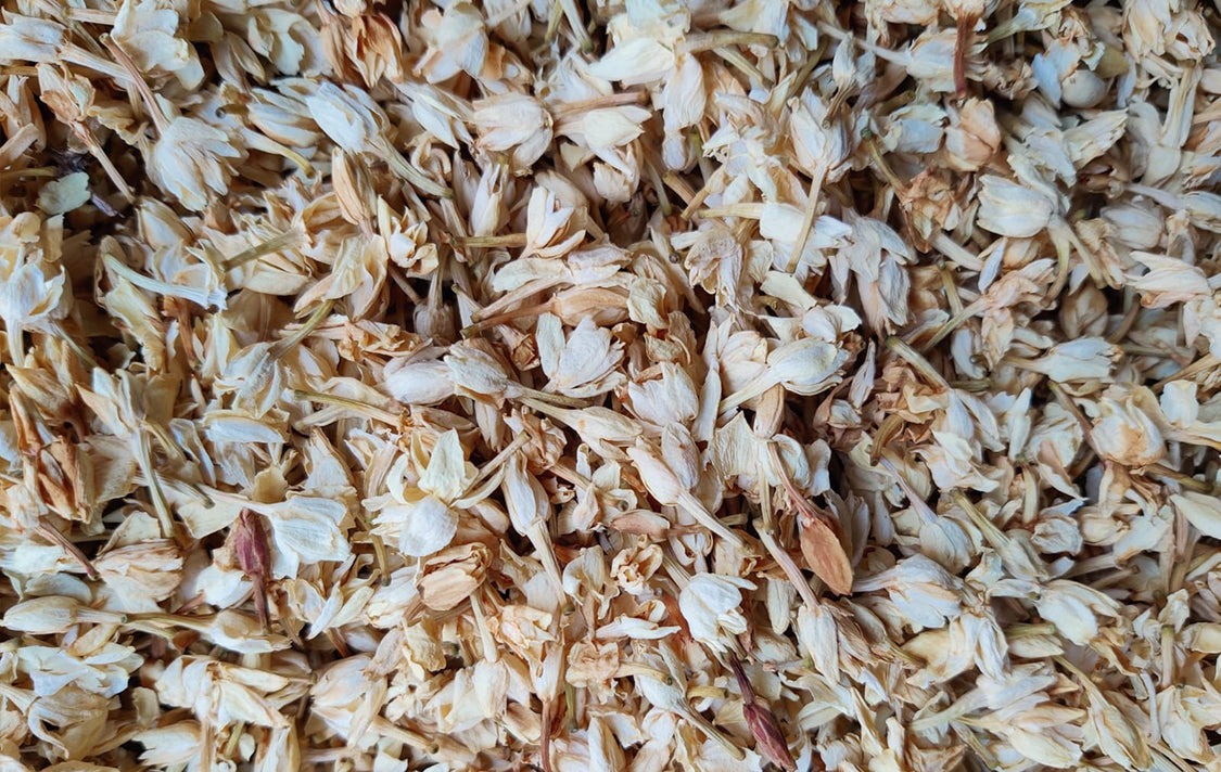 Jasmine Flower (Dried) - Chameli Phool - Jasminum Sambac - Mogra Phool - Bela