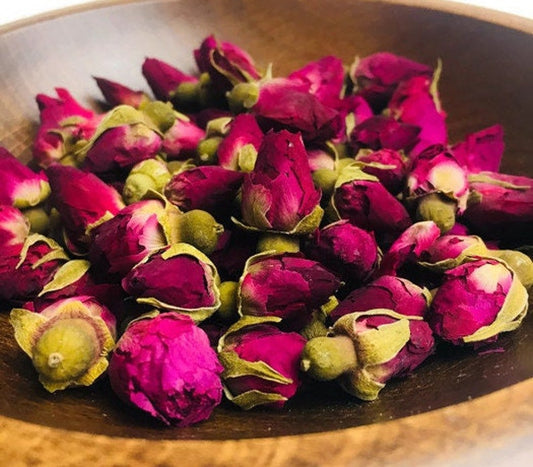 Lovely dried roses, dark red roses, real natural rose bud