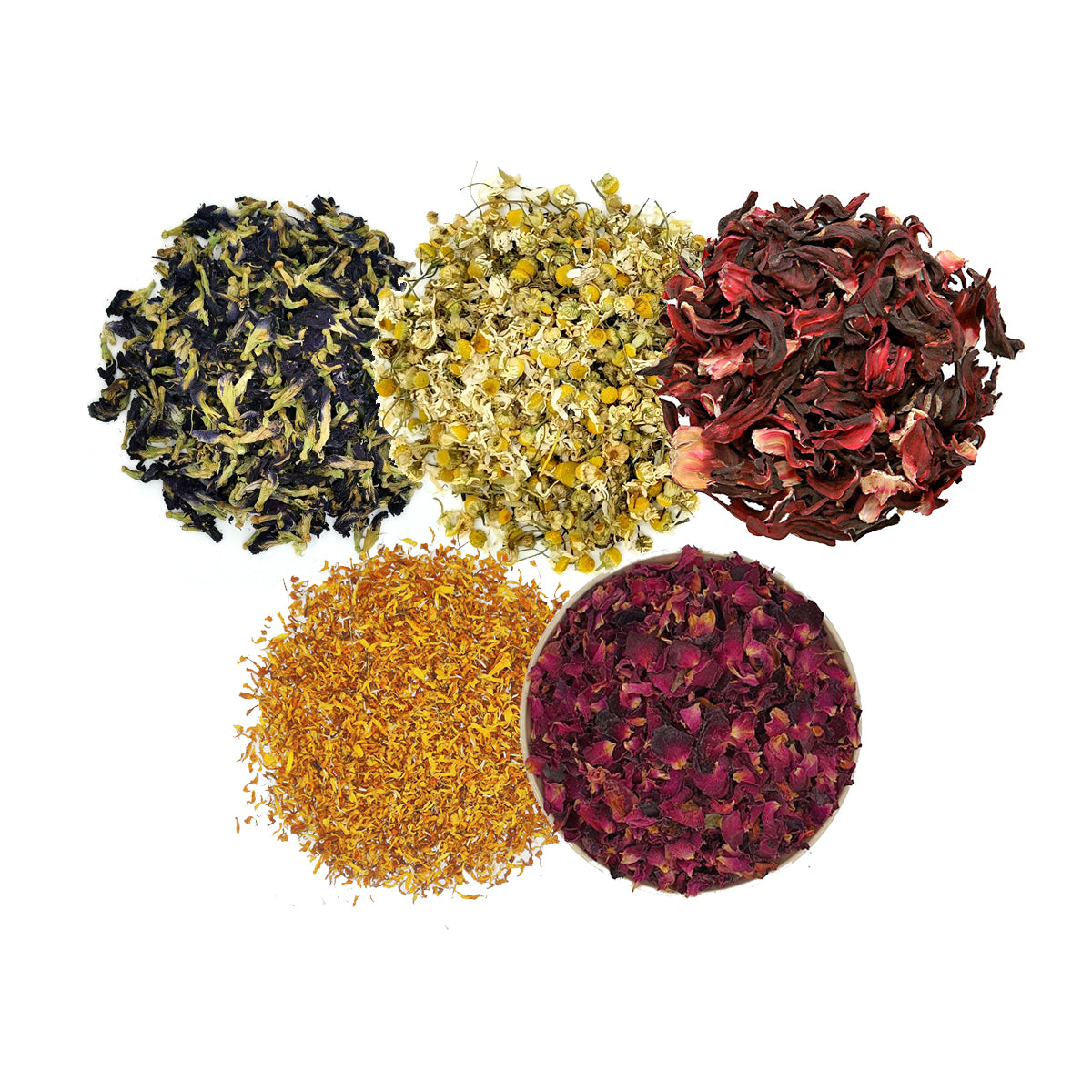 15g-15g Flowers Combo | 5 Dried Flowers  | Pack Combo of 5 Dried edible flowers