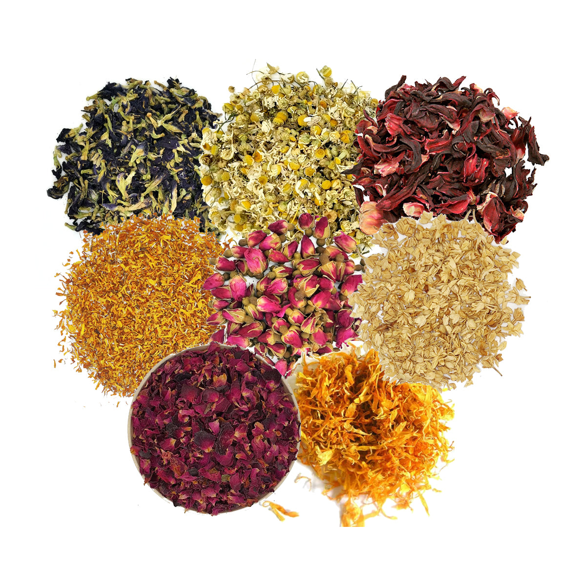 8 Flowers Combo | 10 Dried Flowers  | Pack Combo of 8 Dried edible flowers