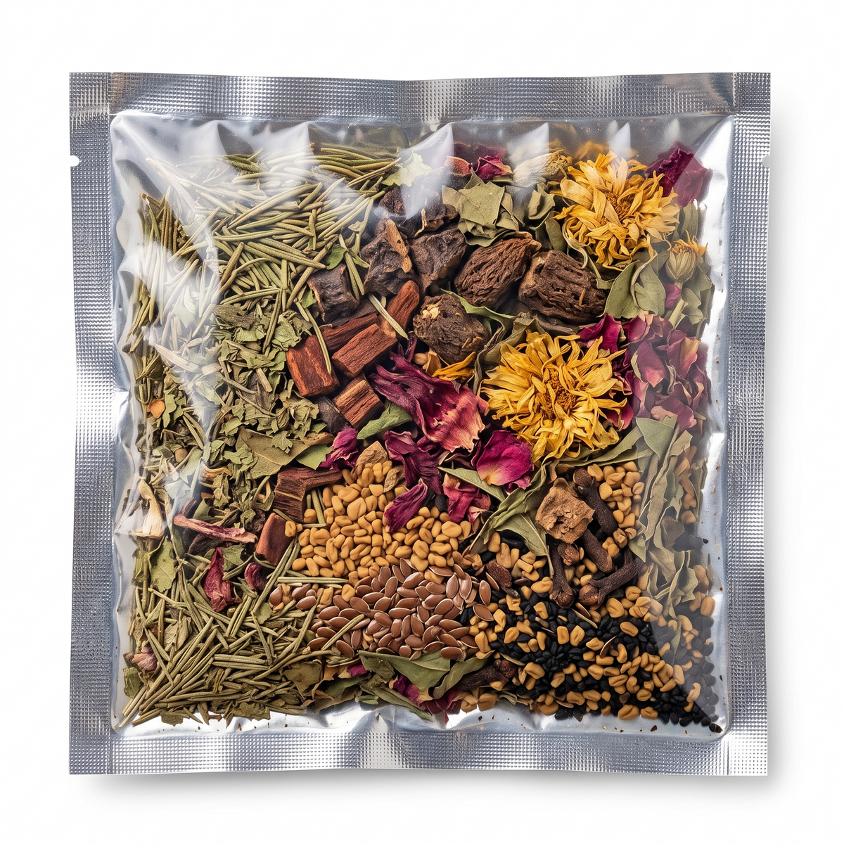 100g DIY Hair Oil Kit – Mix of 15 Natural Herbs & Seeds | Includes Rosemary, Amla, Bhringraj, Hibiscus, Kalonji & Methi Dana | Raw Herbal Blend for Hair Growth, Scalp Care & Strength