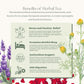 Better Sleep and Calming Herbal Tea | Sleep & Calm Herbal Tea | Chamomile, Lavender, Tulsi & Rose Herbal Blend