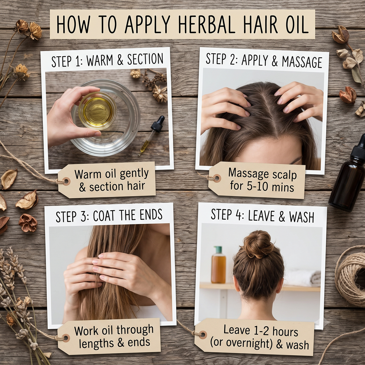 100g DIY Hair Oil Kit – Mix of 15 Natural Herbs & Seeds | Includes Rosemary, Amla, Bhringraj, Hibiscus, Kalonji & Methi Dana | Raw Herbal Blend for Hair Growth, Scalp Care & Strength