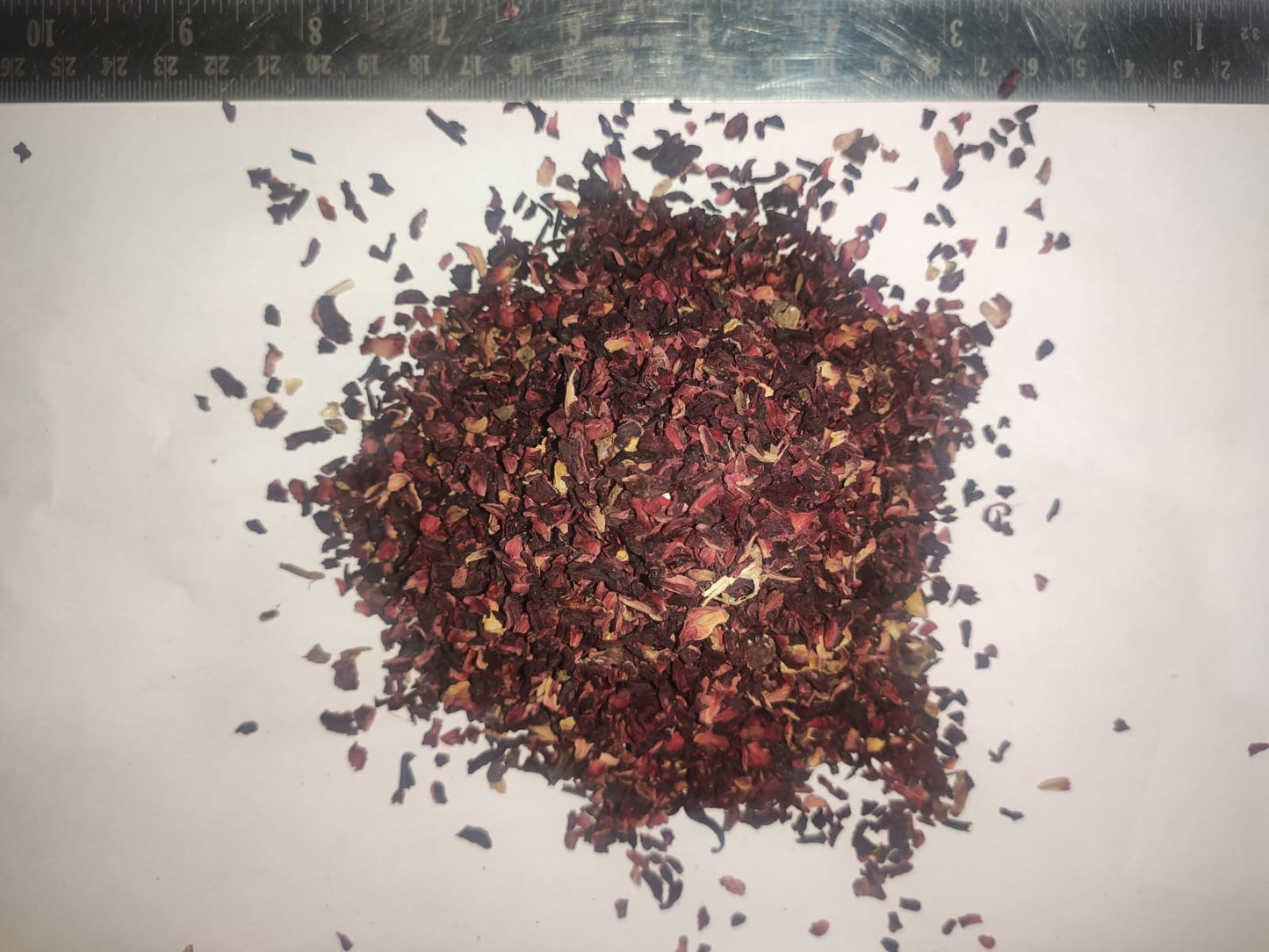 Hibiscus Flower (Dried) - Hibiscus sabdariffa - Gudhal Phool, Roselle Tea Flower Cut Size / T-Cut / TBC