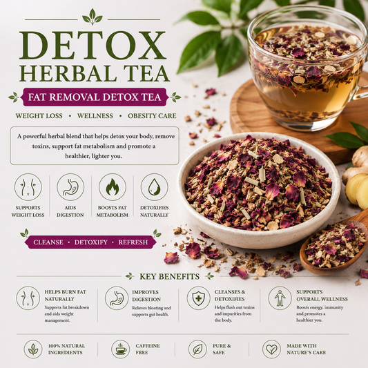 Detox Herbal Tea | Fat Removal Detox Herbal Tea | Weight Loss Wellness Tea | Herbal Tea for Obesity