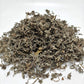 Close-up of natural sun-dried Bhringraj leaves used in Ayurvedic hair oil