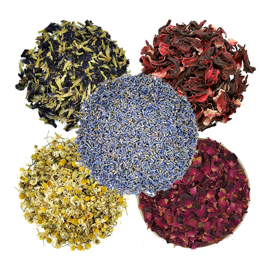 15g-15g Flowers Combo | 5 Dried Flowers  | Pack Combo of 5 Dried edible flowers