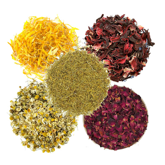 5 Flowers Combo | 5 Dried Flowers  | Pack Combo of 5 Dried edible flowers