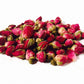 Lovely dried roses, dark red roses, real natural rose bud