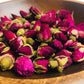 Lovely dried roses, dark red roses, real natural rose bud